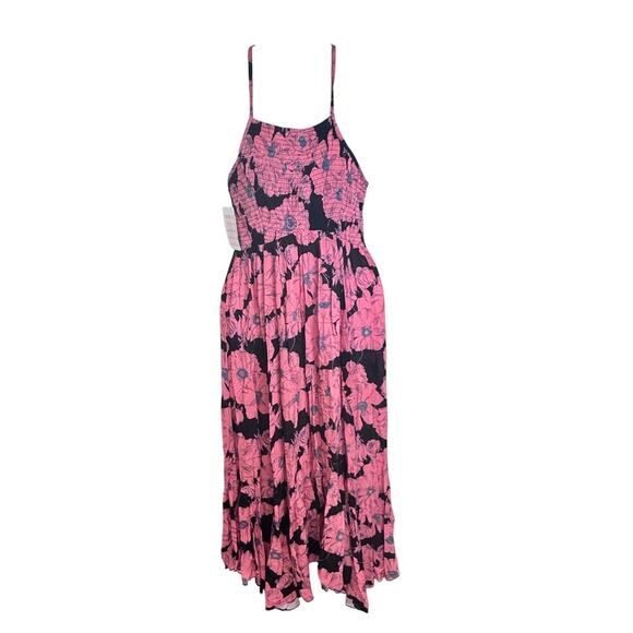 New Intimately Free People Heat Wave Floral Printed Smocked Maxi Dress Sz S - Picture 2 of 14